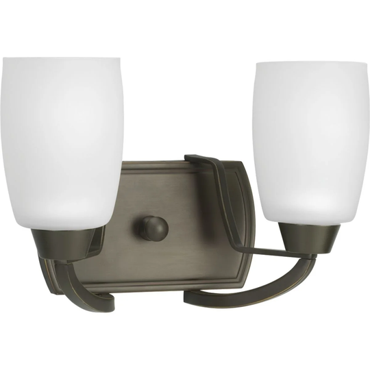 Progress Lighting Bronze Wisten Collection 2-light Antique Bronze Bath Light