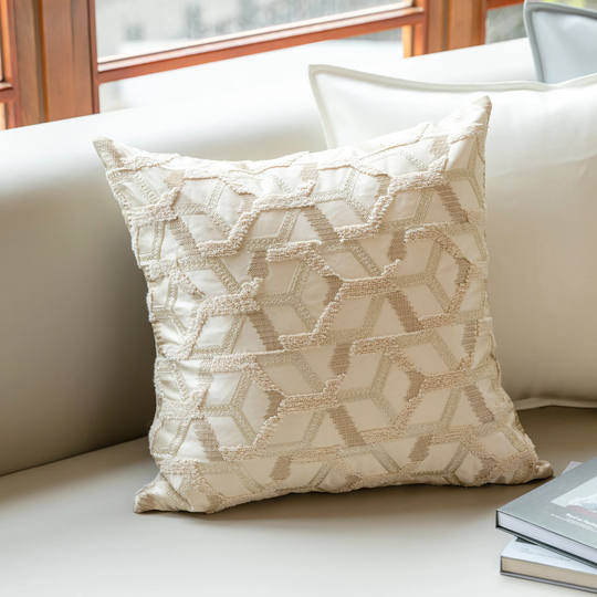 Jacquard Morden Throw Pillow, Sofa Pillow Cover, Bed/Curtain/Couch Home Decorative Pillowcase, Cover Only
