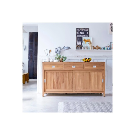 Tikamoon Coffee Tek Teak Minimalist Sideboard