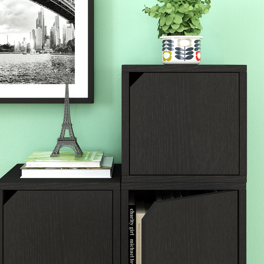 Way Basics Modular Connect Open Cube Cubby Storage Stackable Closet Organizer Display Shelf