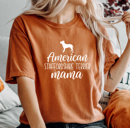 Comfort Colors Shirt American Staffordshire Terrier Mama, Mama Gift, Tee