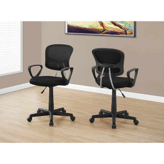 Black Mesh Juvenile Multi-position Office Chair