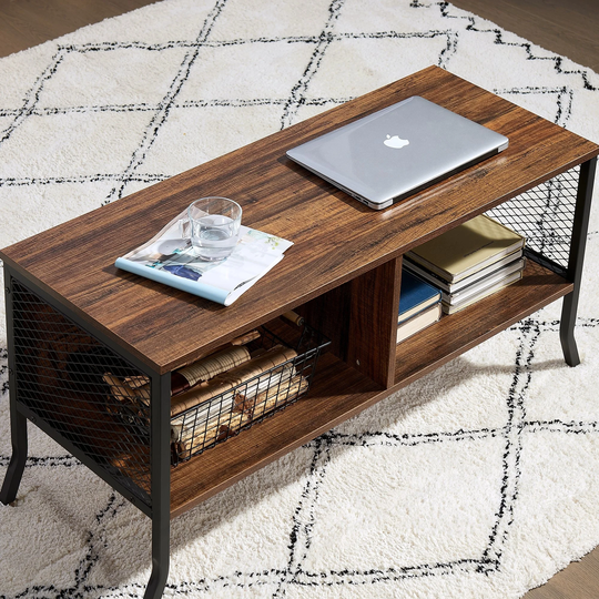 VECELO Morse Industrial Coffee Table/EndTables Sold Separely