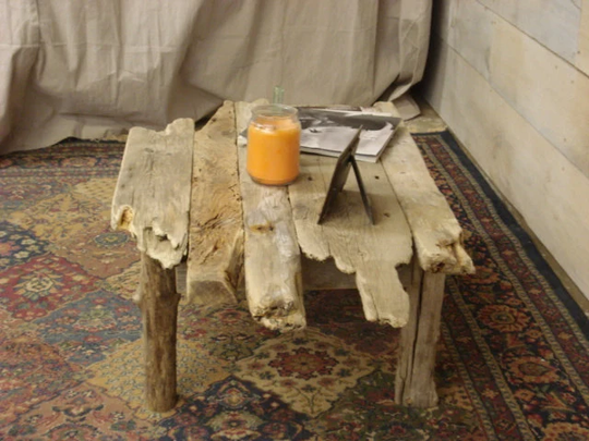 Driftwood Coffee Table, Rustic Coffee Table | 25" X 19" 12 -21" H | Pictured Is 42" 24"