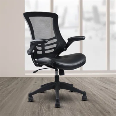 Stylish Mid-Back Mesh Office Chair With Adjustable Arms