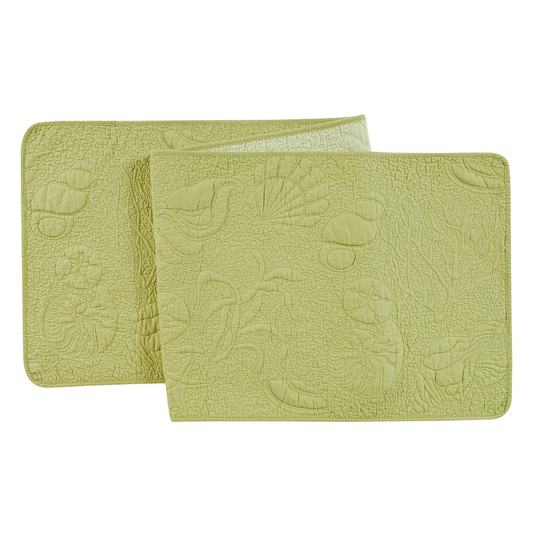 14" x 51" Shell Green Table Runner
