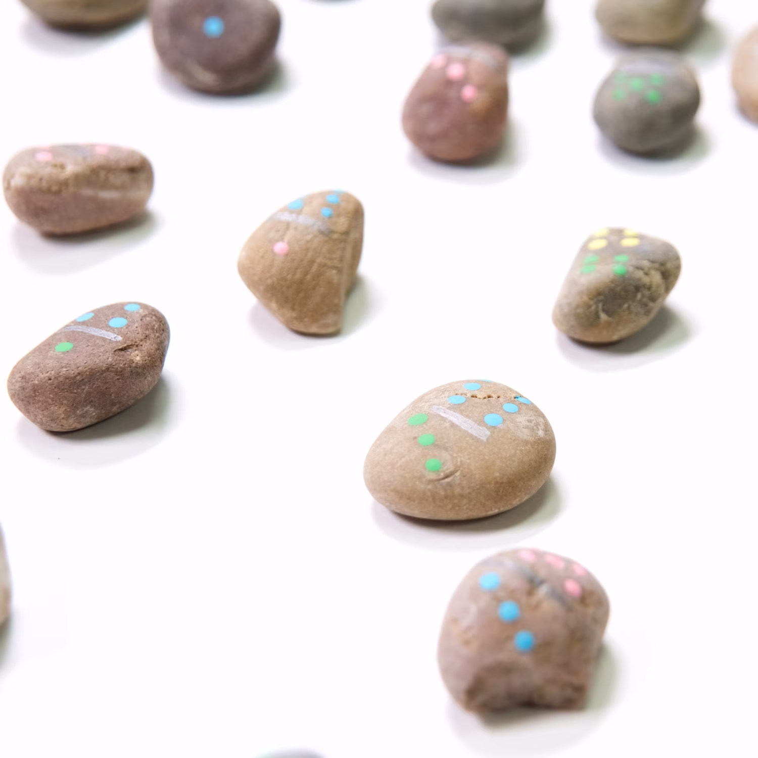 Diy Kit, Painted Rocks Craft Kit - Make Your Own Domino Set, Tic-Tac-Toe Set & Yahtzee
