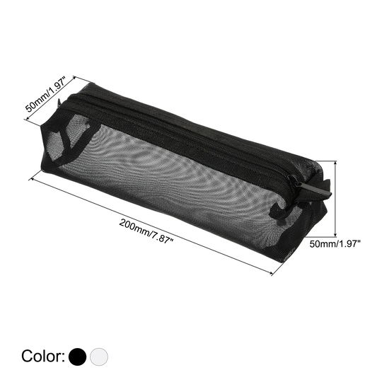 Large Capacity Pencil Case 2pcs Pen Cosmetic Bag Stationery Organizer