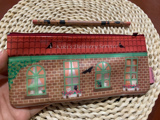 Kiki's Delivery Service Japan 1989 Vintage Pen Case Zipper & Pencil