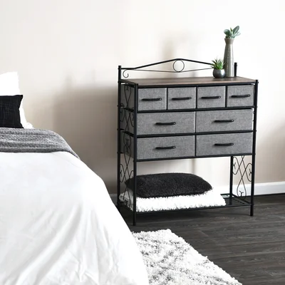 Brundrett Metal 8 - Drawer Apothecary Accent Chest