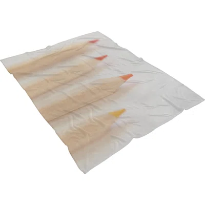 Games Colored Pencils 8 Throw Blanket