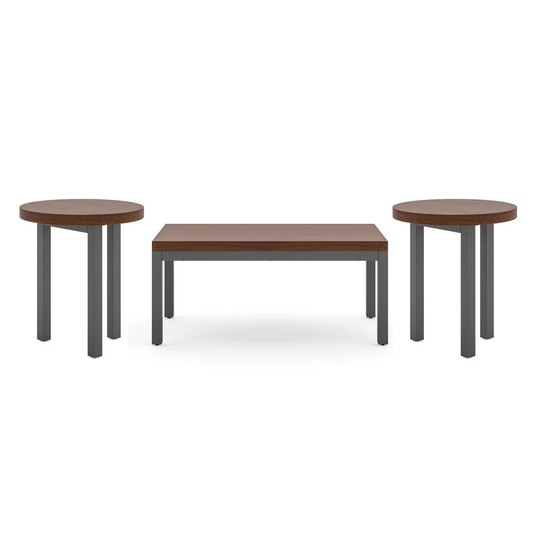 Homestyles Merge Brown Wood 3-Piece Coffee Table Set - 36' x 18' x 16'