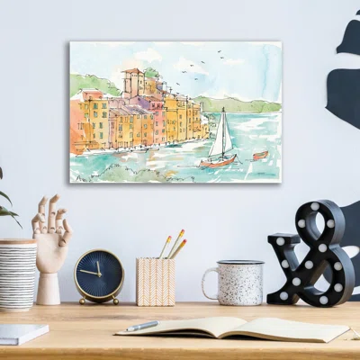 Portofino II by Anne Tavoletti - Unframed Graphic Art
