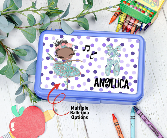 Ballet Personalized Pencil Box | School Supplies Back To Kids Ballerina