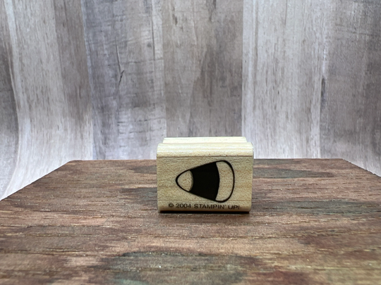 Candy Corn Rubber Stamp - Used View All Photos Halloween Stamp