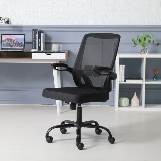 Office Chair Computer Mesh Ergonomic Bow Chair Conference Chair Black