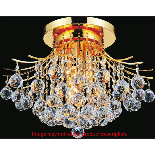 Princess 6 Light Flush Mount With Chrome Finish