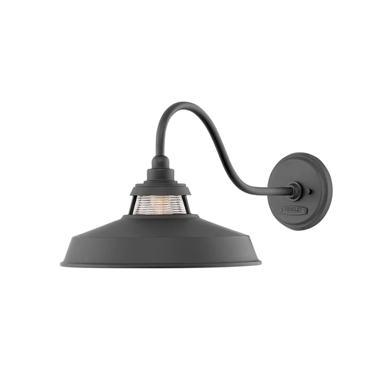 Hinkley Troyer 1-Light Outdoor Wall Mount Lantern in Black
