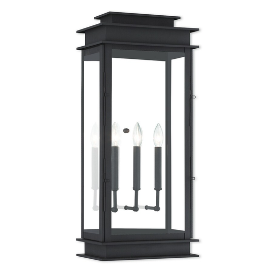 Giuseppe Lighting Three Light Outdoor Wall Lantern Princeton Bronze - Exact Size