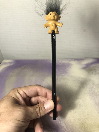Vintage Russ Troll Themed Pencil Collectible Hallmark Topper - Cool 90's/Nostalgia