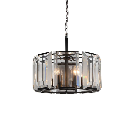 Giuseppe Lighting 9860P198101 Eight Light Chandelier Jacquet Black - Exact Size