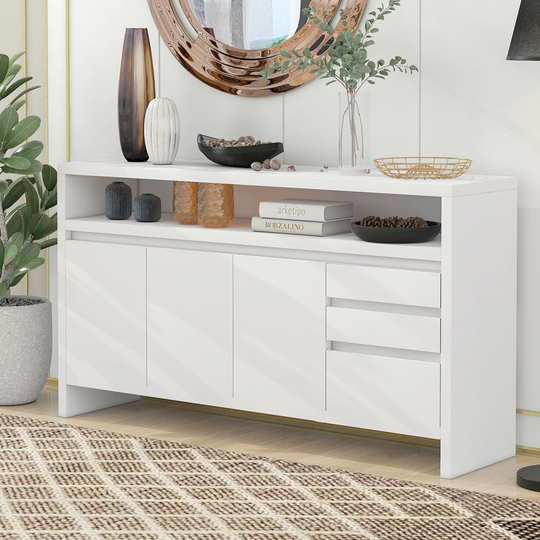 Comtemporary Sideboard MDF Storage Cabinet with Double-Store