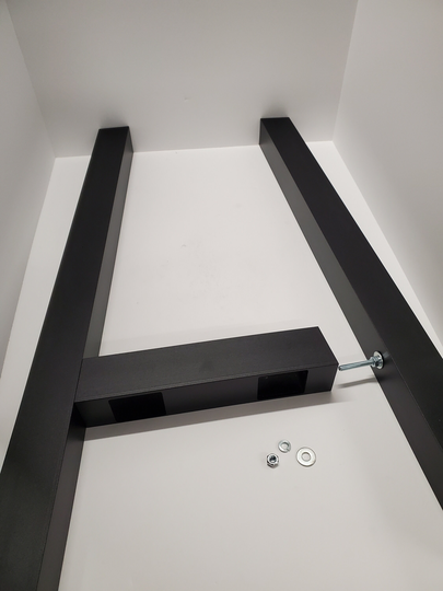 Diy A Shaped Metal Table Legs Black 2" Aluminum, Set Of Two | 2 Legs