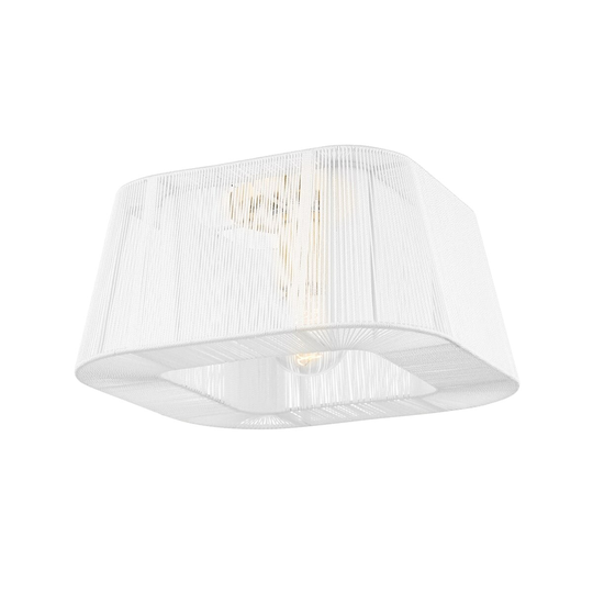 Verona Beach 1 Light Flush Mount - Aged Brass