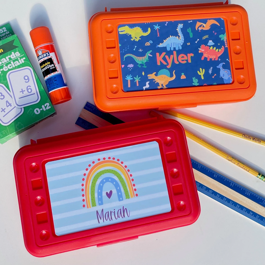 Personalized Pencil Box - Back To School Kids Children Craft Storage Toy Storage Crayon