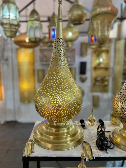 Table Lamp, Moroccan Bedside Desk Bedroom Floor Home Decor, Christmas Gift, Night Light, Housewarming