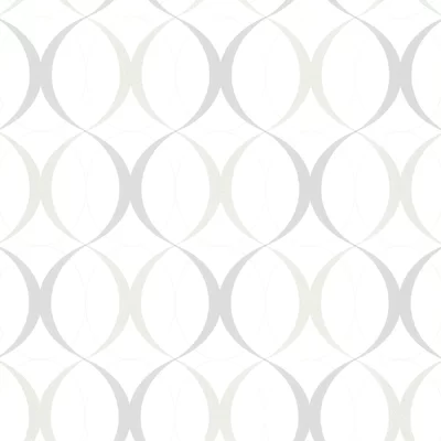 Pepperbush 33' x 20.5" Circulate Retro Orb Wallpaper Roll