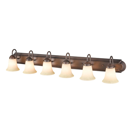 Millennium Lighting Metal 6 Light Vanity Light in Rubbed Bronze - N/A