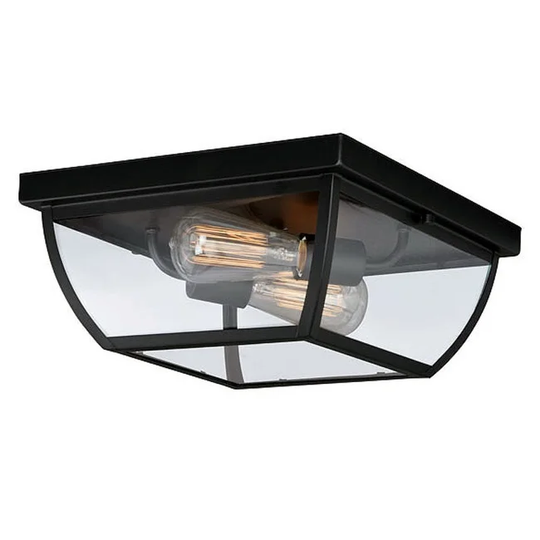 Vaxcel Lighting Granville 2 Light Outdoor Flush Mount Ceiling Fixture