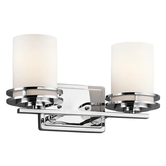 Kichler Lighting Hendrik Collection 2-light Chrome Bath/Vanity Light