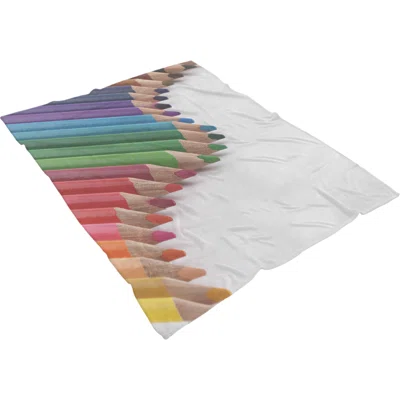 Games Colored Pencils 19 Throw Blanket