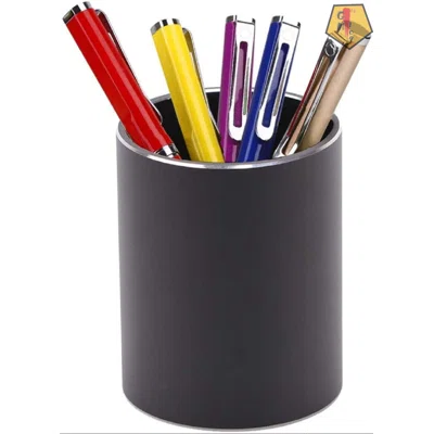 Round Pencil Holder,Desk Organizer,Metal Pen Holder Aluminum Cup Storage Box For Office,School,Home
