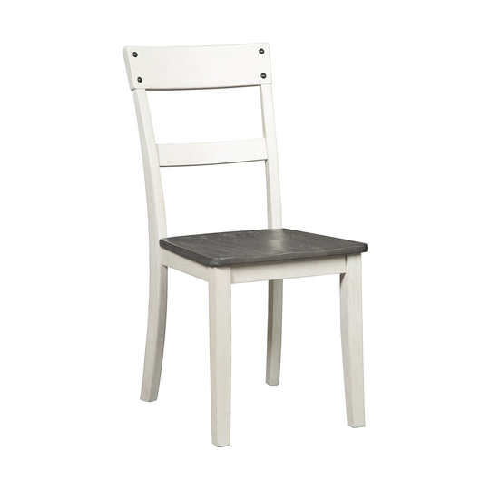 Nelling White/ Weathered Brown Wood Dining Chair (Set of 2) - Side Chair