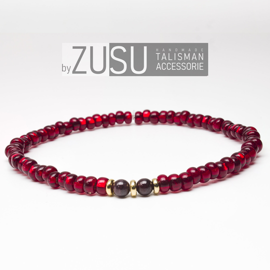 Garnet Red Beaded Bracelet, Stretch Bracelet For Men, Gemstone, Gift Him Birthday Gifts, Anniversary Gifts Xmas Gifts