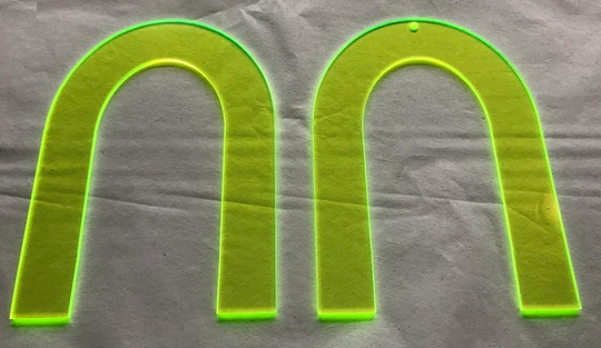Choice Of 16 Colors Acrylic Open Arch Blanks With Or Without Holes