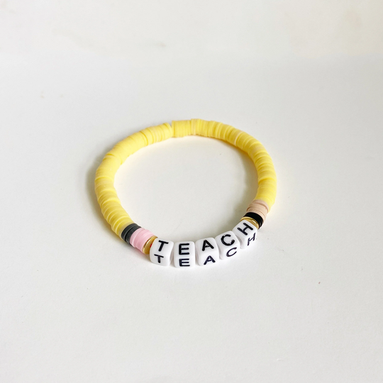 Pencil Heishi Bead Bracelet