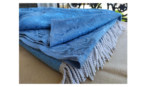 Large Shiny Sofa Cover Long Daybed Coach Cotton Bedspread Home Decoration Bohemian Vintage 70's