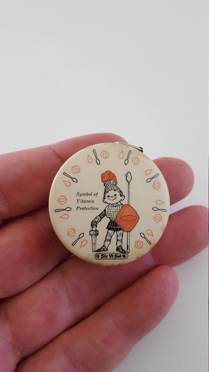 Vintage Circa 1957 Advertising Cloth Retractable Tape Measure Mead Johnson Tri-Vi-Sol 48" Nice Condition, 48In, 122cm