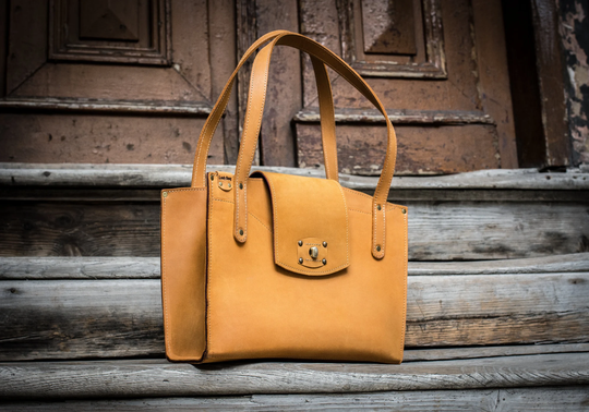 Ladybuq Camel Color Womens Leather Tote Large Crossbody Handbag Gift For Woman Travel Personalized