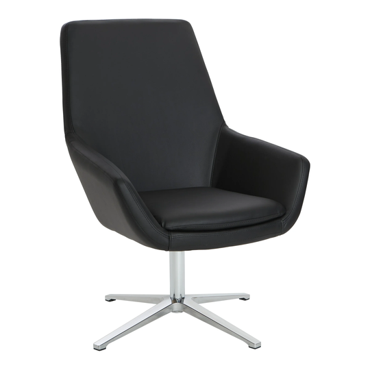 Swivel Office Chair with Aluminum Base