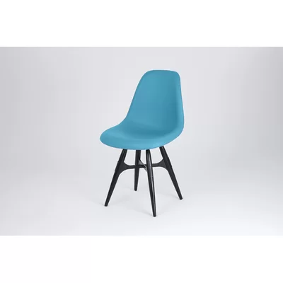ZigZag Genuine Leather Upholstered Dining Chair