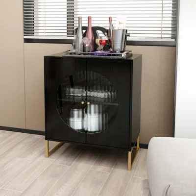 Storage Cabinet With Glass Door, Sideboard Buffet Cabinet For Kitchen,dining Room