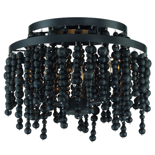Crystorama Lighting Group Poppy 3 Light 15" Wide Ceiling Fixture