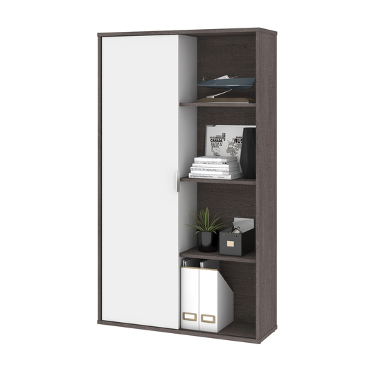 Bestar Aquarius Bookcase with Sliding Door