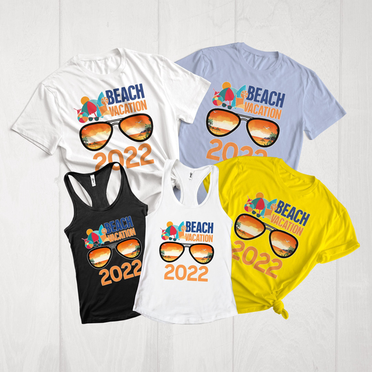 Beach Vacation 2022 Shirt, Girls Trip Shirts, Family Friends Palm Summer Shirt