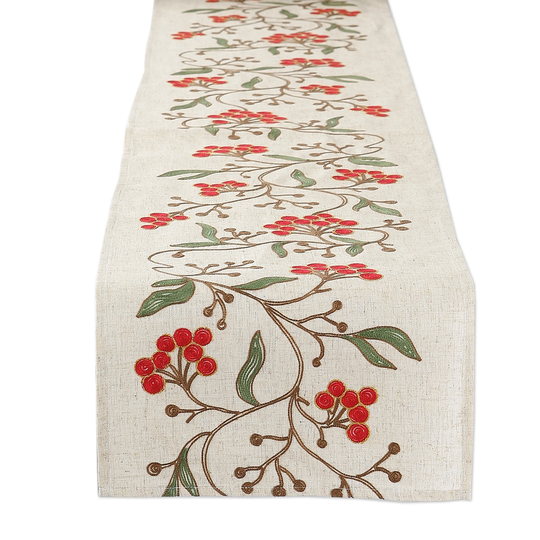 Design Imports Christmas Table Runner